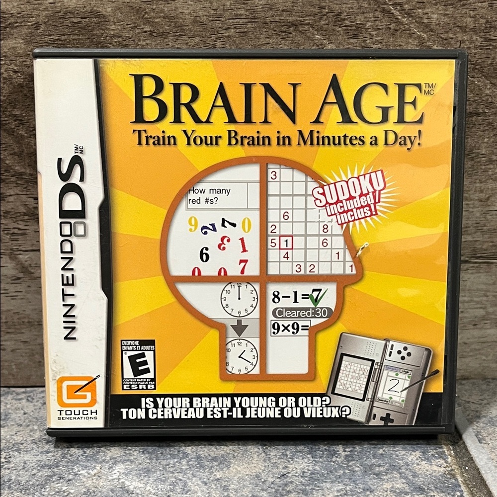 5 for $60 Brain Age Nintendo DS Game